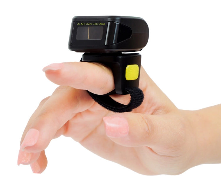 Czytnik do kodów kreskowych z komunikacją Bluetooth, pierścieniowy na palec HD75