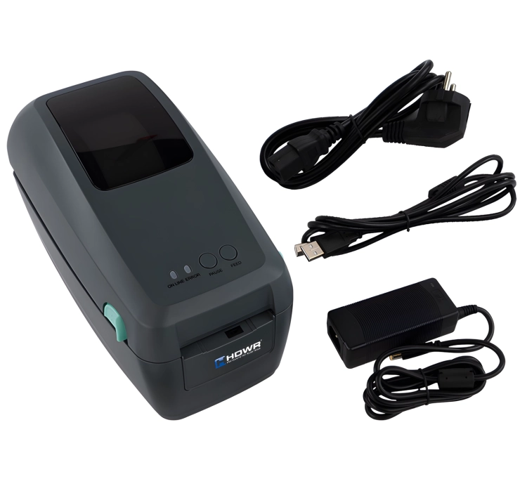 Drukarka kodów kreskowych z termiczną metodą drukowania i możliwością drukowania opasek na rękę OPrint-DD200N