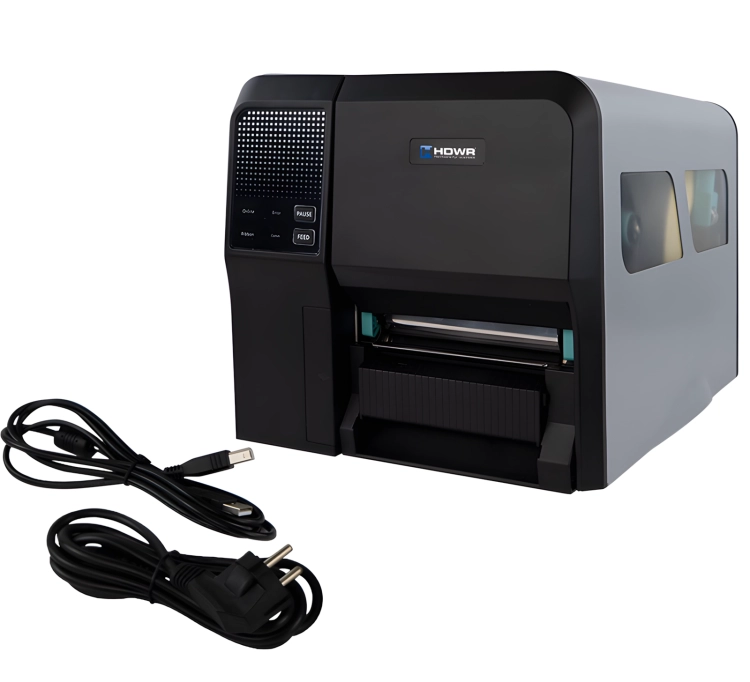 Drukarka przemysłowa z obcinakiem i termiczną oraz termotransferową metodą druku OPrint-IA200CN