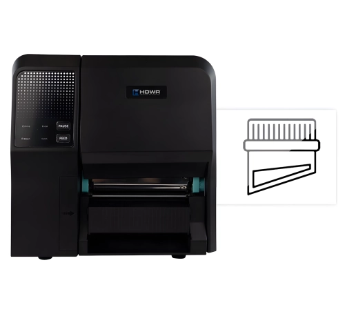 Przemysłowa drukarka etykiet samoprzylepnych, termiczna i termotrasnferowa z obcinakiem i LAN OPrint-IA200CN