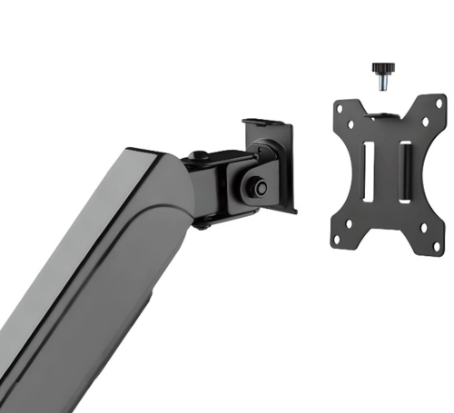 Stojak na 2 monitory o przekątnych 17-32 cale z regulacją za pomocą sprężyny gazowej SolidHand-AS02