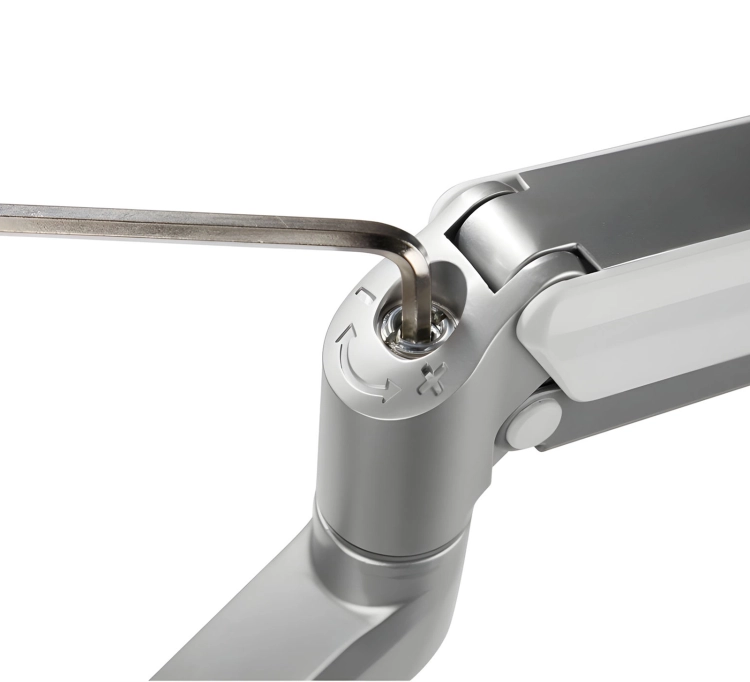 Uchwyt gazowy na trzy monitory regulowany sprężyna gazową z przekątną 17-27 cale SolidHand-BG03SU