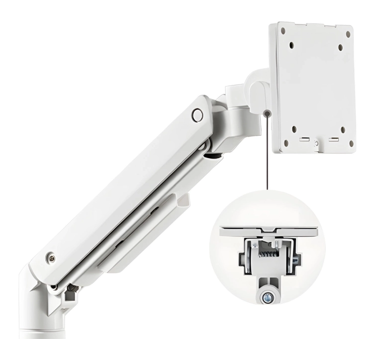 Uchwyt na monitor ścienny ze sprężyną gazową i przekątną 17-49 cali SolidHand-BGW01W