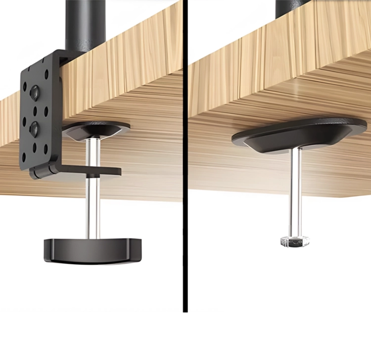 Uchwyt na laptopa do biurka z podstawką, montowany na zacisk SolidHand-L01