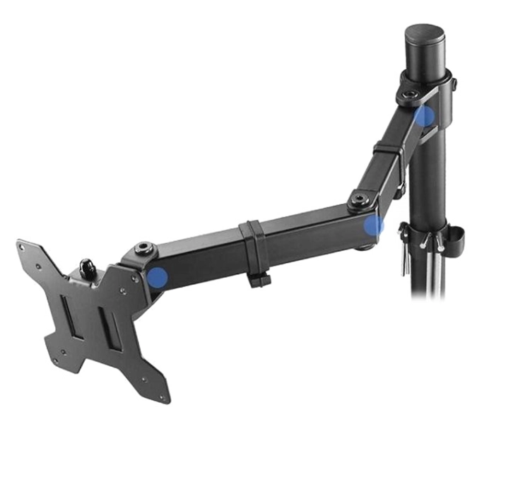 Pojedyncze ramię na monitor na biurko, regulowane manualnie SolidHand-UM01