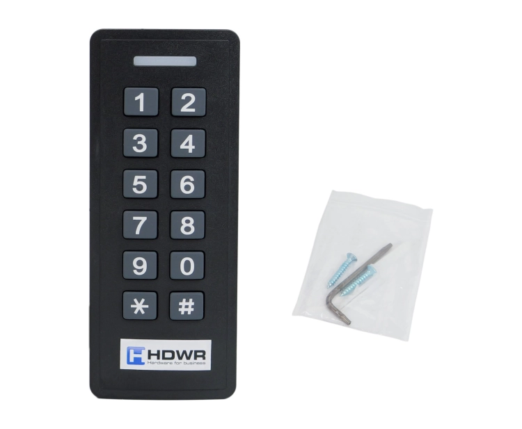 Zamek szyfrowy z weryfikacją na hasło i kartę, brelok RFID 13,56 MHz, Wiegand 26 SecureEntry-AC700HF