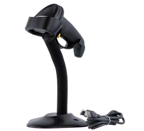 Czytnik kodów kreskowych z podstawką i automatycznym skanowaniem, przewodowy z interfejsem USB HD32A