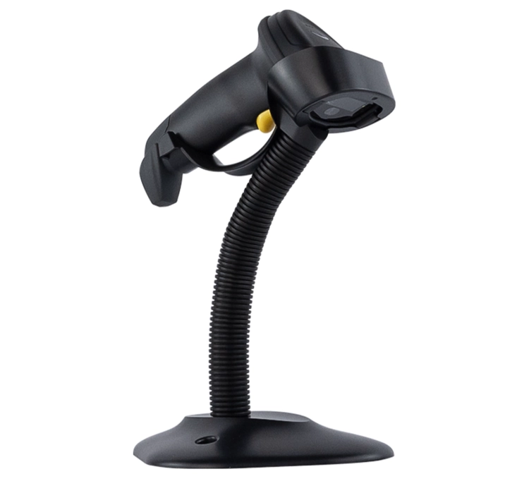 Skaner kodów kreskowych z podstawką i trybem automatycznym, przewodowy USB HD32A