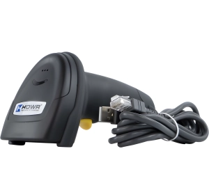 Skaner QR i kodow kreskowych z odczytem z ekranow LCD%2C przewodowy USB HD630