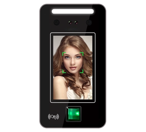 Czytnik biometryczny ze skanem twarzy, odciskiem palca, zegarem czasu pracy i RFID 125 kHz SecureEntry-AC300