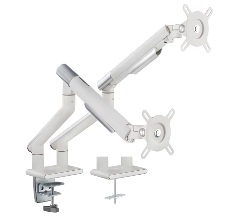 Stojak na 2 monitory, biurkowy o przekątnej 17-32 cale, regulowany sprężyną mechaniczną, VESA SolidHand-BS02