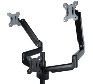 Uchwyt gazowy do monitora na biurko%2C potrojne ramie 13 27 cali%2C standard VESA%2C ekran do 8 kg SolidHand SG03