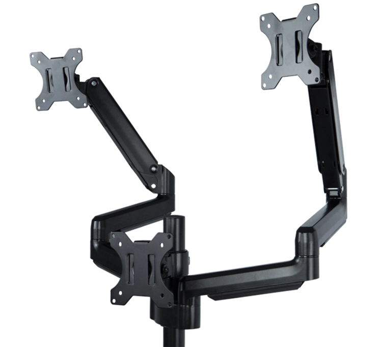 Uchwyt gazowy do monitora na biurko, potrójne ramię 13-27 cali, standard VESA, ekran do 9 kg SolidHand-SG03