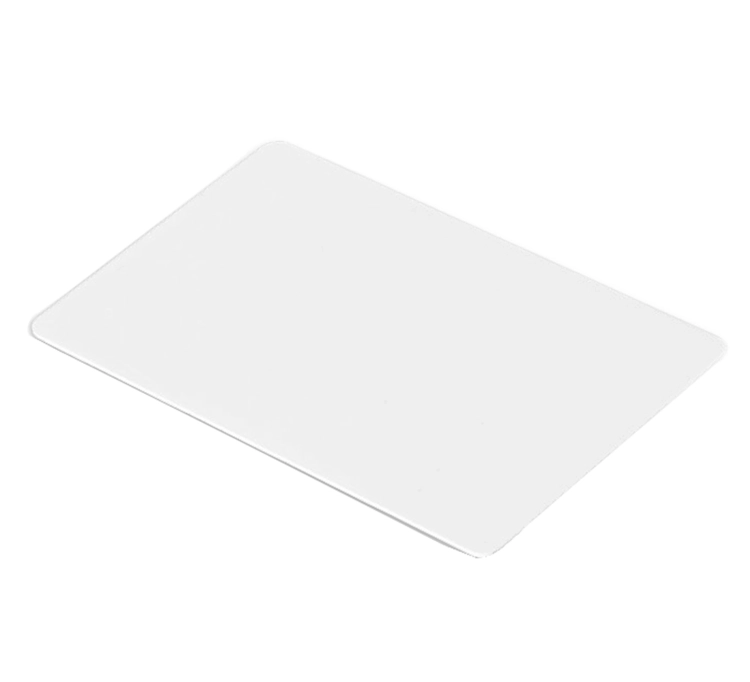 Zestaw 10 kart zbliżeniowych RFID UNIQUE 125 kHz, niezakodowanych, w kolorze biały połysk HD-RBC01