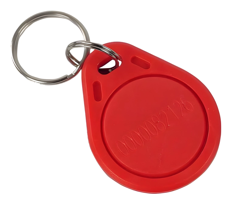 Zestaw 10 breloków UNIQUE do kluczy, zakodowanych o częstotliwości RFID 125 kHz, kolor czerwony HD-RKF07R