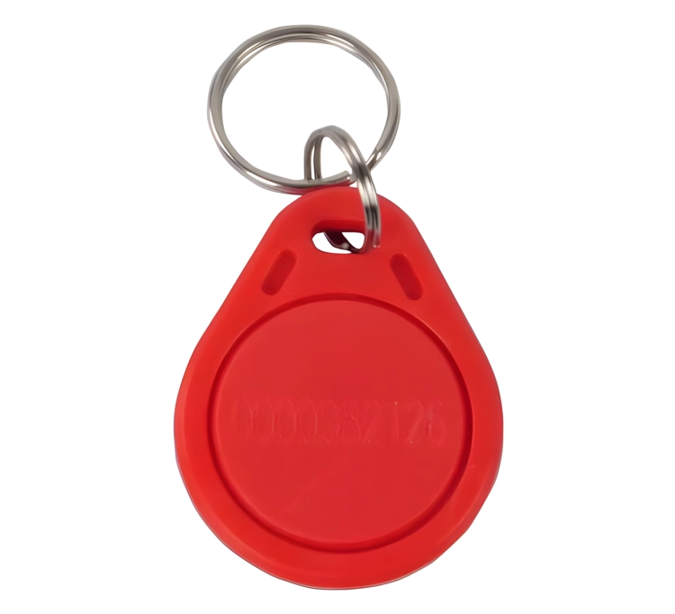 Breloczki RFID 125 kHz do kluczy, czerwone, zakodowane HD-RKF07R