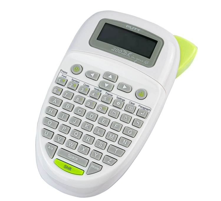 Etykieciarka domowa, ręczna do drukowania etykiet i kodów kreskowych, wyświetlacz LCD MarkMate-200DK