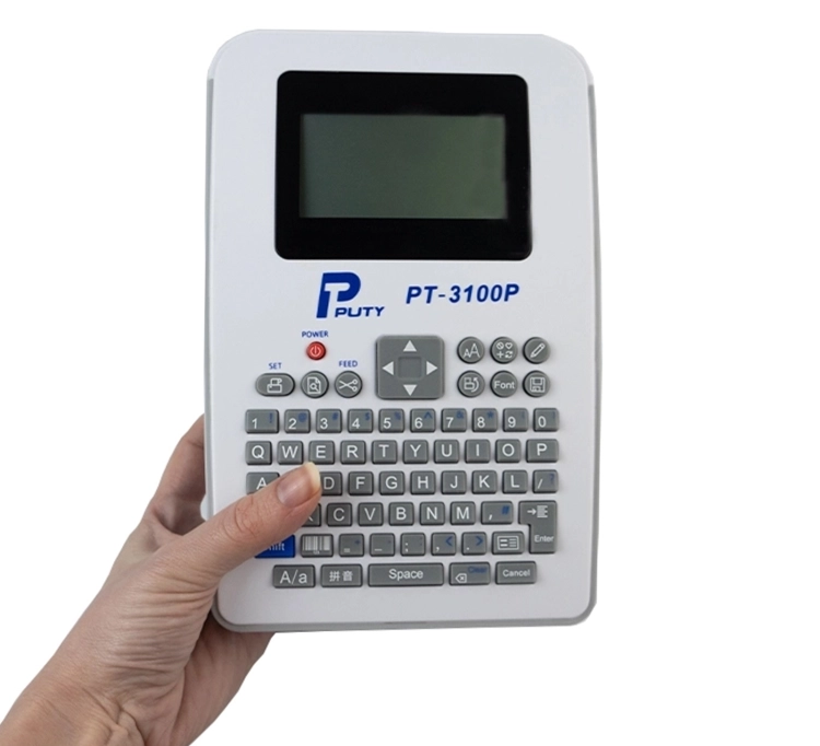 Etykieciarka do naklejek i kodów kreskowych z wyświetlaczem LCD, termotransferowa MarkMate-310SQCB