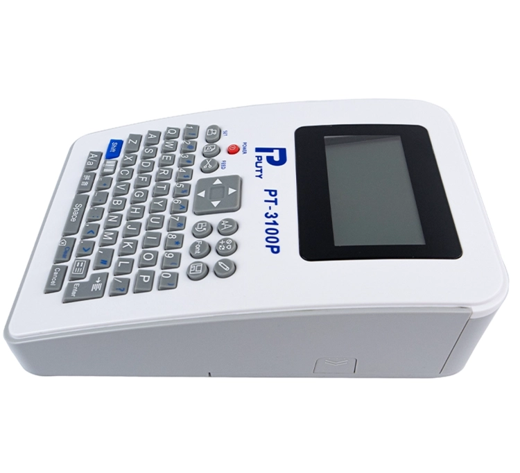 Etykieciarka do naklejek i kodów kreskowych z wyświetlaczem LCD, termotransferowa MarkMate-310SQCB