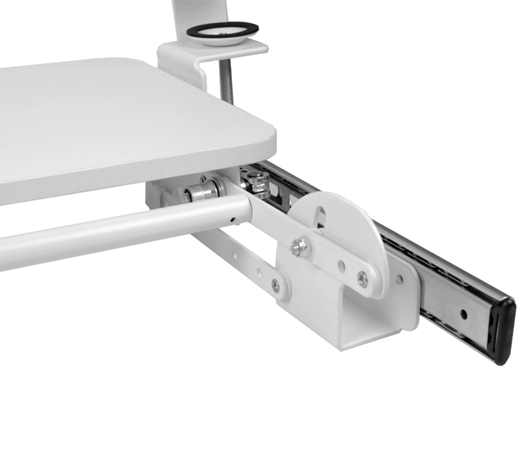 Podstawka pod klawiaturę w formie wysuwanej półki, montowana pod blatem na śrubę zaciskową SolidHand-KT09W