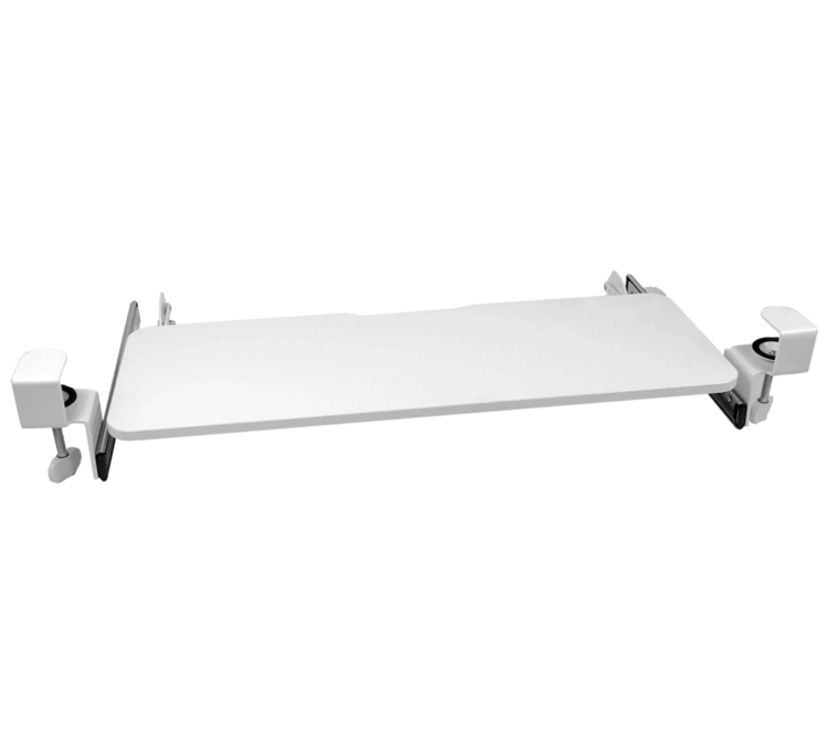 Uchwyt na klawiaturę podblatowy, wysuwany z obciążeniem do 5 kg w kolorze białym SolidHand-KT09W