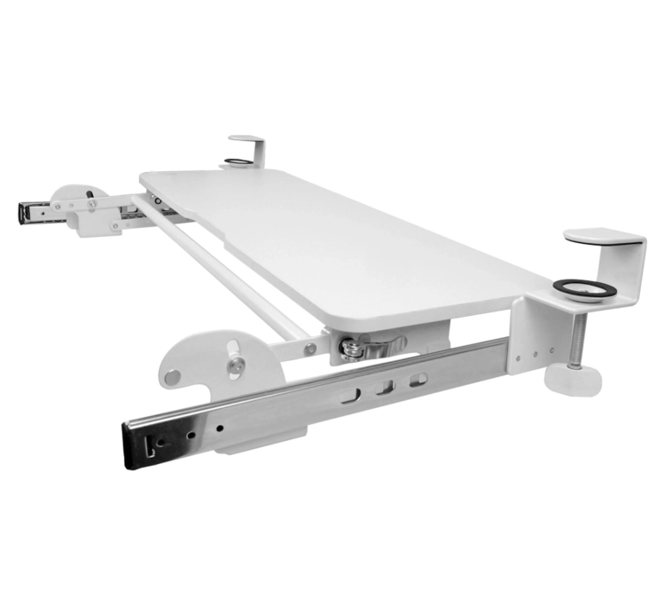 Półka pod biurko na klawiaturę, wysuwana, montowana na śrubę zaciskową SolidHand-KT09W