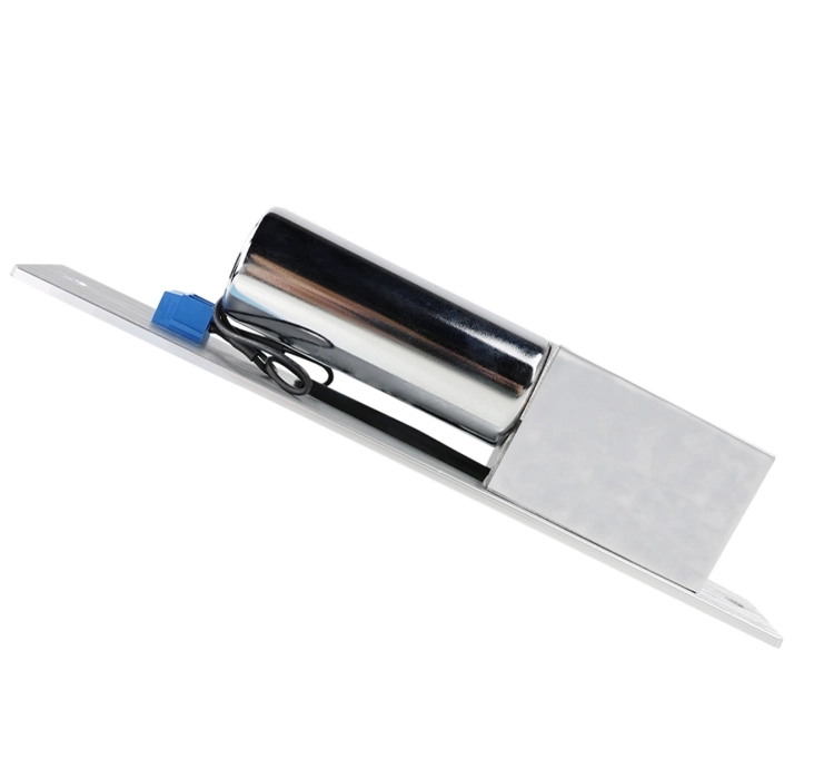 Elektrozaczep do drzwi z wysuwanym ryglem i mocnym magnesem do 1000 kg SecureEntry-EL100