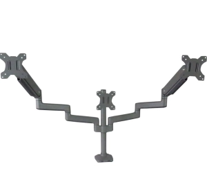 Uchwyt biurkowy na 3 monitory 17 27 cali z 2 portami USB i standardem VESA%2C do 7 kg SolidHand BS03GU