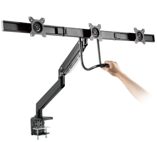 Uchwyt na monitor na biurko, potrójny, 17-27 cali SolidHand-CM03U