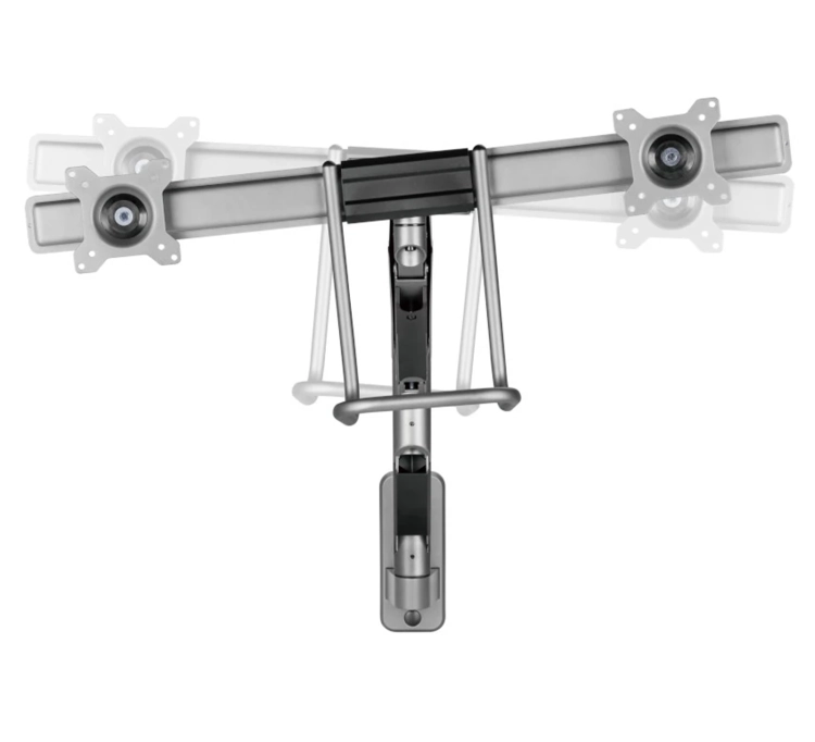 Uchwyt na dwa monitory 17-32 cale na ścianę z regulacją za pomocą sprężyny gazowej SolidHand-DMW02