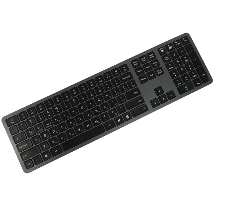 Klawiatura QWERTY ukraińska z Bluetooth i blokiem numerycznym typerCLAW-BC140GR