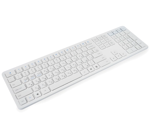 Klawiatura z cyrylicą, blokiem numerycznym i układem QWERTY, WIFI 2.4G, nożycowa typerCLAW-BC140WR