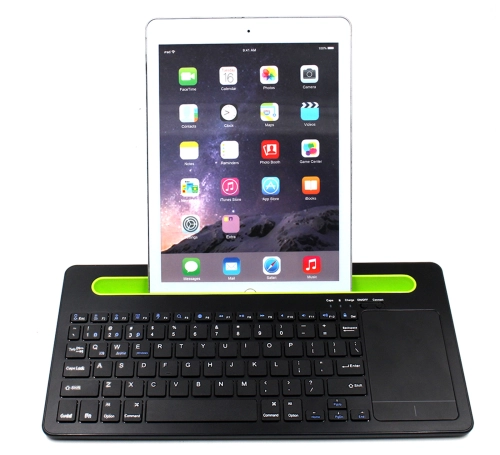 Klawiatura z touchpadem na Bluetooth i podstawką na telefon, tablet, membranowa, mała typerCLAW-BM110