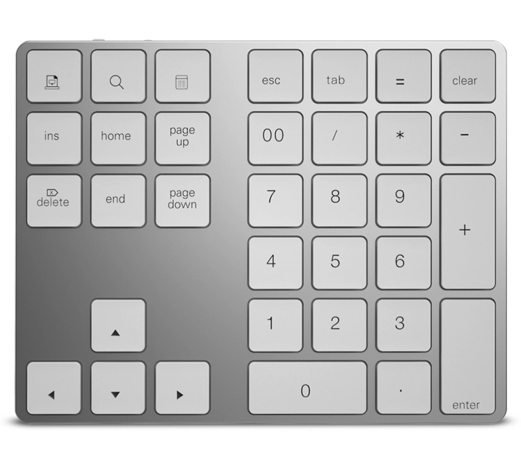 Klawiatura numeryczna z Bluetooth do laptopa, tabletu z zasięgiem do 10 metrów, membranowa typerCLAW-BN100