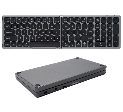 Klawiatura składana Bluetooth, membranowa z układem QWERTY, kompaktowa do laptopa, tabletu typerCLAW-BS110