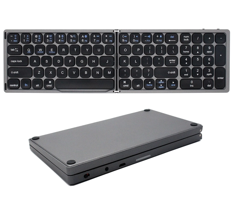 Klawiatura składana Bluetooth, membranowa z układem QWERTY, kompaktowa do laptopa, tabletu typerCLAW-BS110