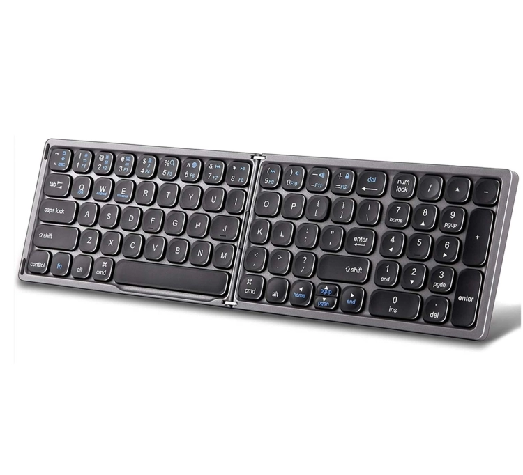 Klawiatura składana Bluetooth, membranowa z układem QWERTY, kompaktowa do laptopa, tabletu typerCLAW-BS110