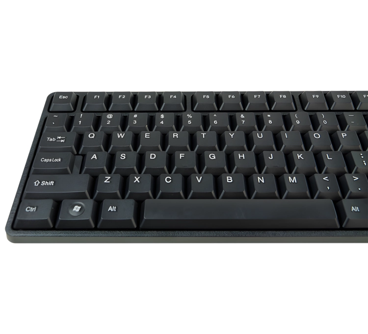 Klawiatura komputerowa z blokiem numerycznym, przewodowa na USB z układem QWERTY, klasyczna typerCLAW-PC100
