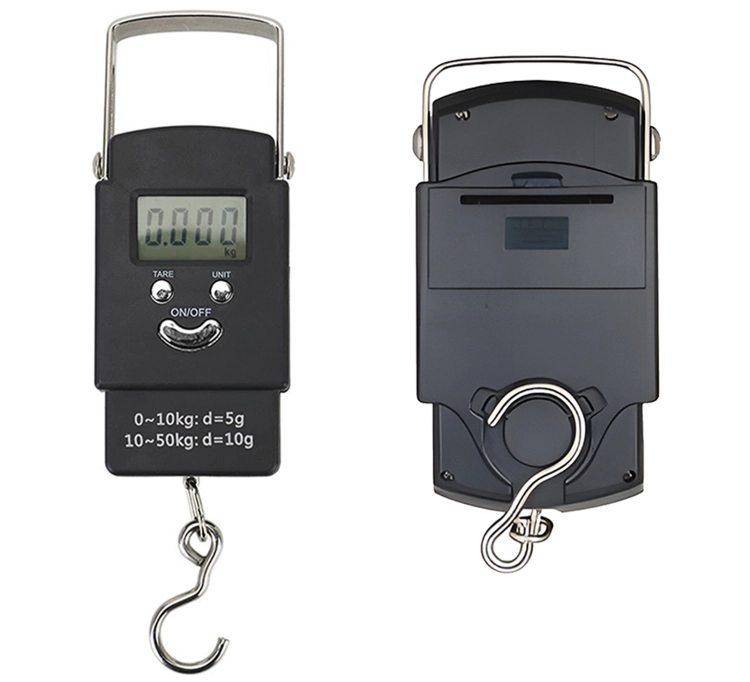 Waga bagażu podręcznego do 50 kg z wyświetlaczem, wisząca na baterie wagPRO-H50C