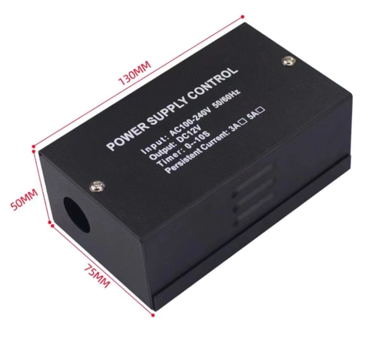 Zasilacz systemów kontroli dostępu z napięciem DC12V i prądem 5A z regulacją czasową SecureEntry-PS30-5A