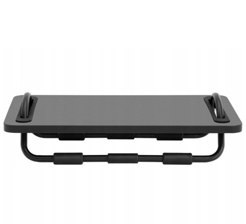 Podnóżek regulowany pod nogi z regulacją kąta nachylenia, ergonomiczny, czarny FeetFleet-07