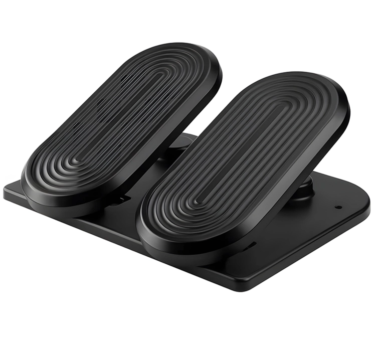 Podnóżek do komputera pod nogi z regulacją nachylenia i stepperem do ćwiczeń FeetFleet-12B