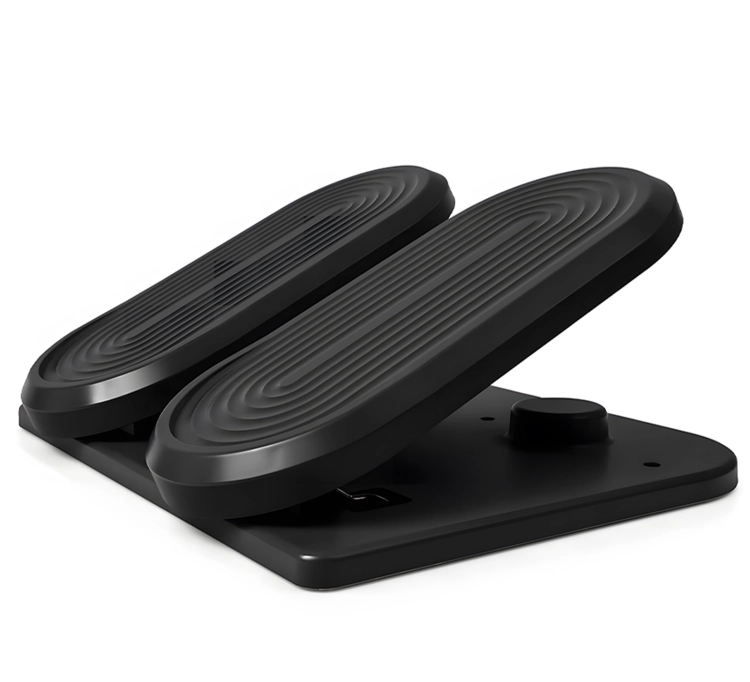 Podnóżek ergonomiczny ze stepperem do ćwiczeń i regulacją kąta nachylenia, do 20 kg FeetFleet-12B