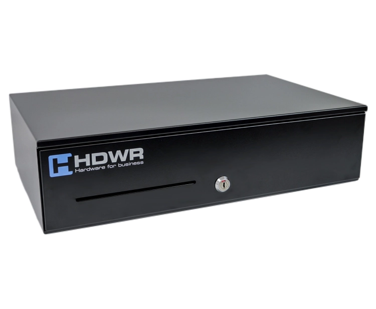 Szuflada do kasy fiskalnej, podłużna, wysuwana z organizerem 2x po 8 przegród, pojemna securePRO-495