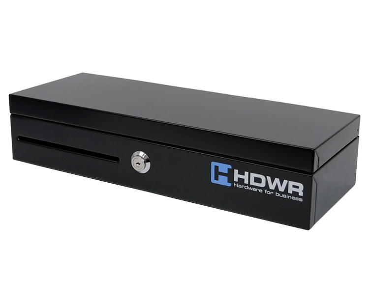 Duża kasetka na pieniądze zamykana na klucz z organizerem po 8 przegród na monety i banknoty securePRO-460