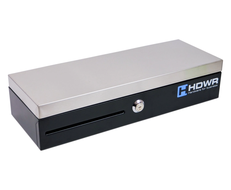 Podłużna kasetka na kluczyk z organizerem po 8 przegród, elektroniczne i ręczne otwieranie securePRO-460S