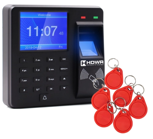 Rejestrator czasu pracy CTR10 + 10 breloków HD-RKF07R