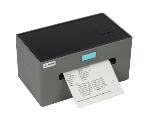 Zestaw drukarka etykiet OPrint-XA200, dyspenser na etykiety OPrint-LSB, skaner kodów QR HD2600A i etykiety termiczne samoprzylepne