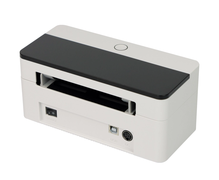 Zestaw drukarka etykiet OPrint-XC200W, stojak na etykiety OPrint-LSW, skaner QR HD2600A i etykiety termiczne