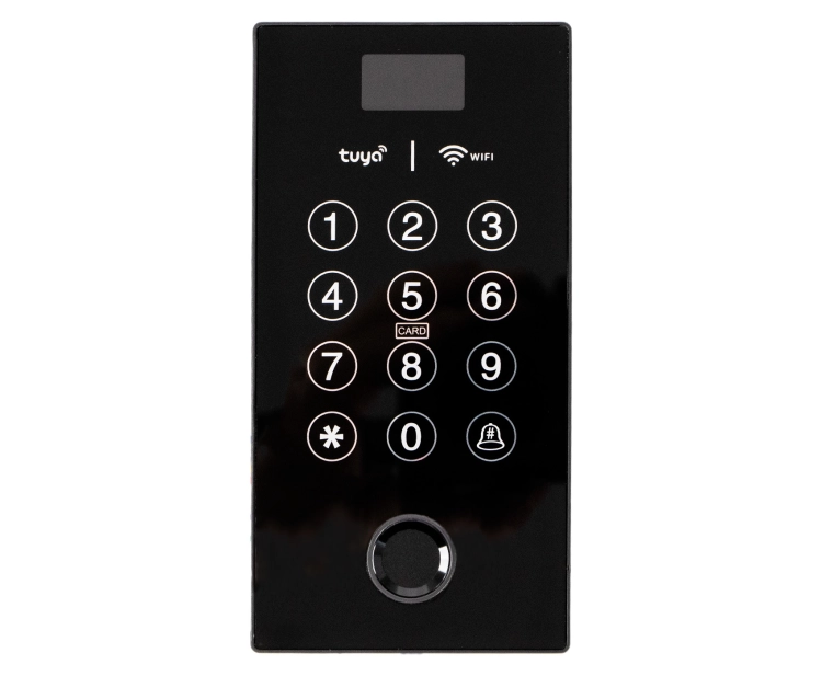 Szyfrator do drzwi z ekranem i weryfikacją na odcisk palca, PIN, kartę RFID 13,56 mHz, WIFI SecureEntry-AC200S